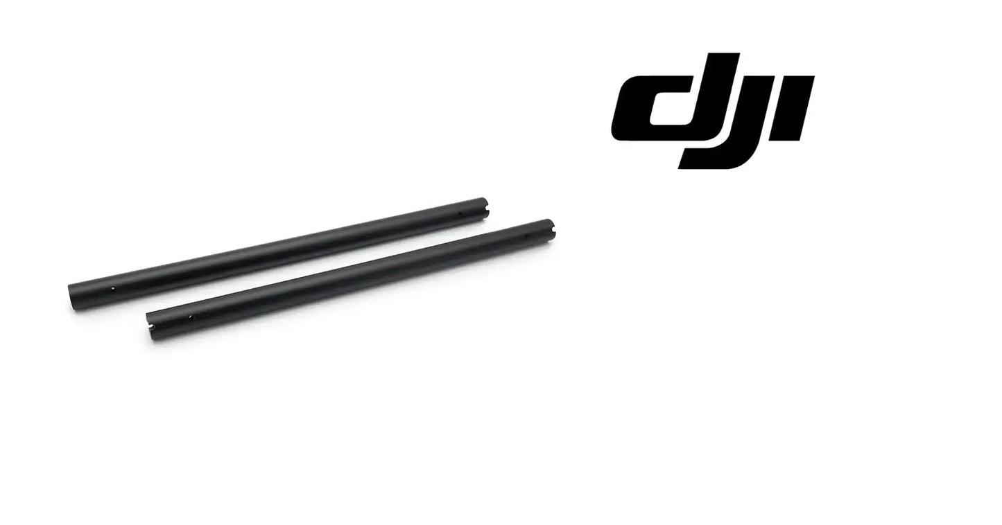 Landing gear straight rod pair, black metal bars