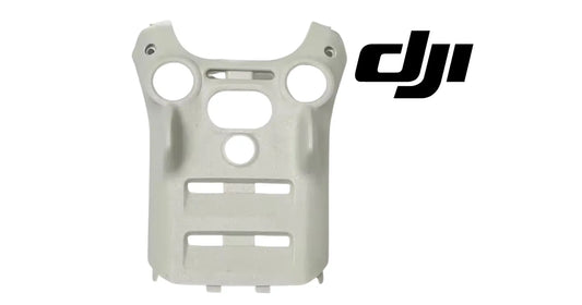 DJI OEM bottom shell, light gray plastic panel with vent and circular openings