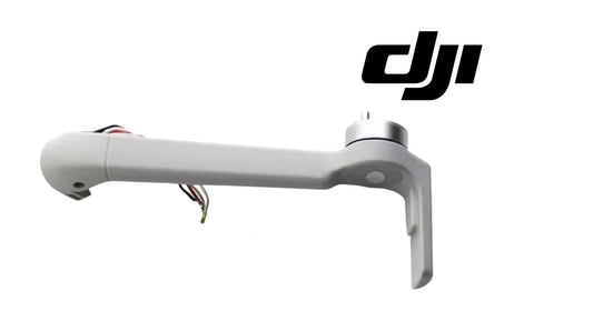 Front right drone arm for DJI Mini 4 Pro, light gray with exposed wiring