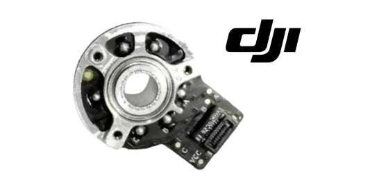 DJI gimbal pitch motor replacement, metal circular unit with multiple black caps