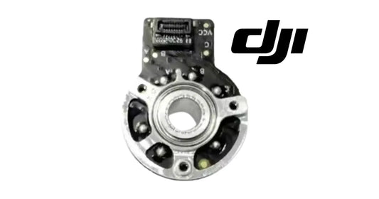 DJI gimbal pitch motor replacement, round metal motor with top PCB board