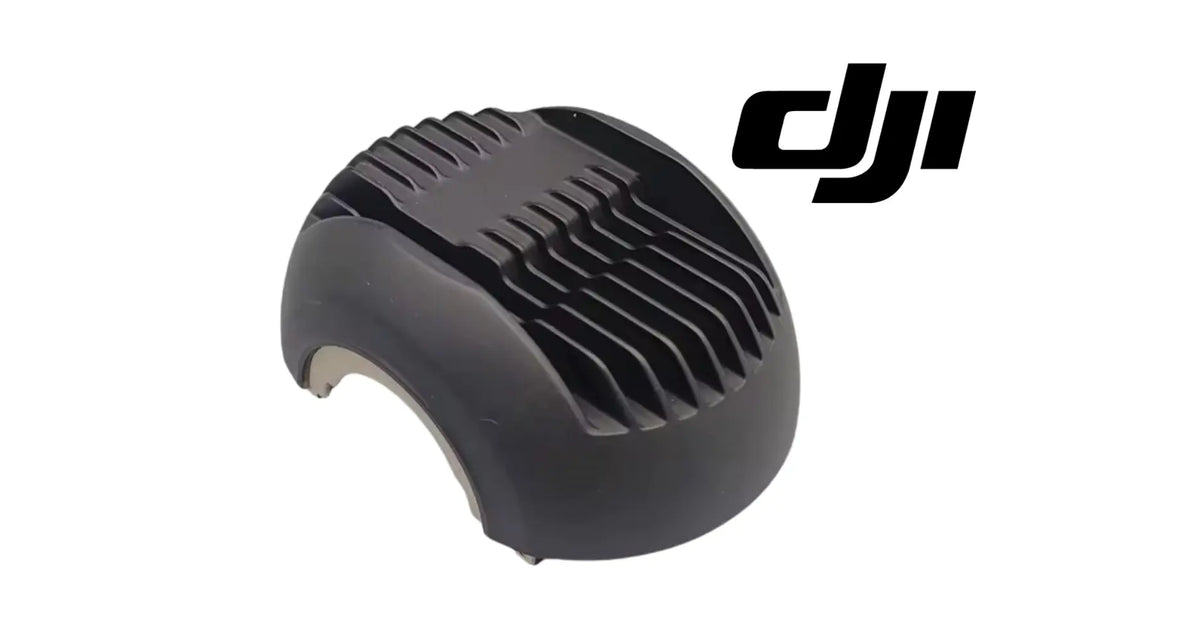 DJI replacement camera vented rear cover with cooling fins, matte black