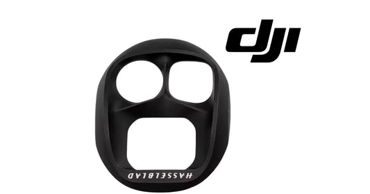 DJI rear camera frame housing, black with three raised lens openings
