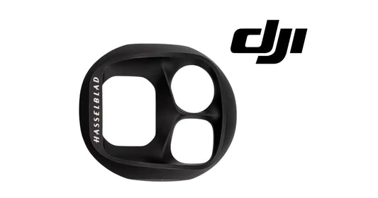 DJI replacement front camera frame housing, black plastic with dual side cutouts