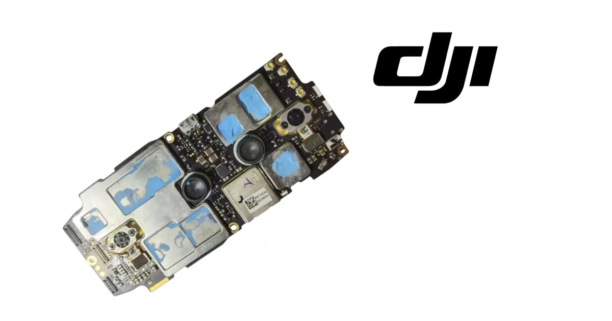 Replacement lens core board for DJI Mavic 4 Pro, circuit board with two black lens openings