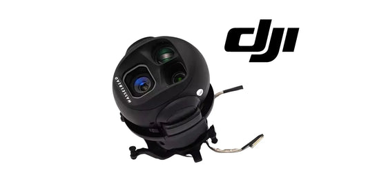 DJI replacement gimbal camera module, black with blue and green lens glass