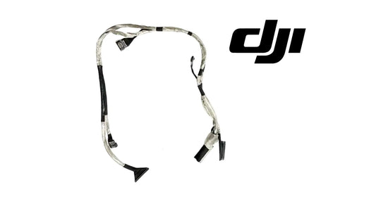Replacement gimbal signal cable with 3 wire branches and plug connectors, DJI logo