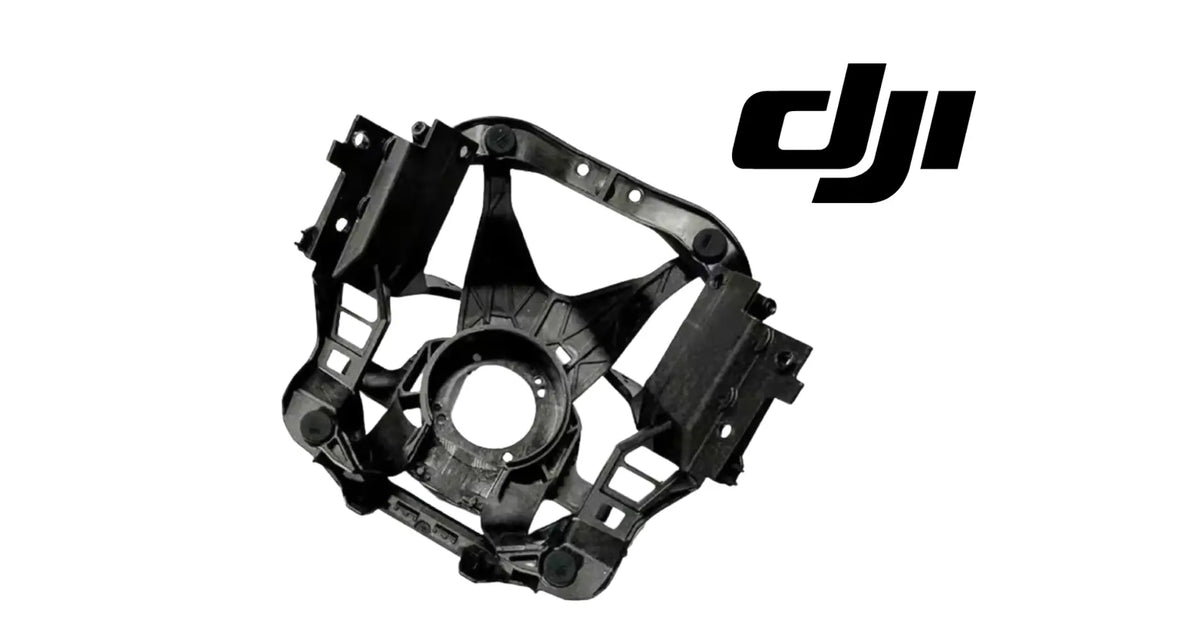 DJI Mavic 4 Pro gimbal vibration damper, black metal frame with circular mount