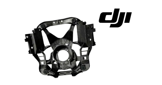 DJI Mavic 4 Pro gimbal vibration damper, black frame with circular opening and side brackets