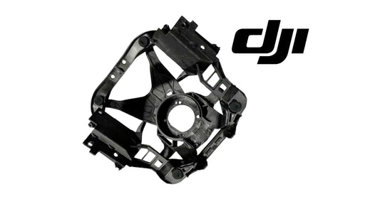 DJI Mavic 4 Pro gimbal vibration damper, black metal cage with center ring mount