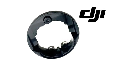 DJI gimbal cover No. 7, black circular ring with screw hole and bracket