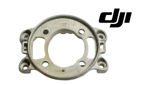 DJI gimbal cover No. 2, round metal bracket with mounting holes and side tabs