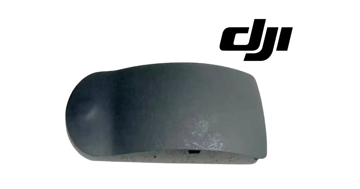 Dark blue gimbal cover with curved shape and small cutout opening