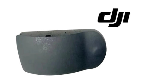 Dark blue curved gimbal cover with side opening and notch detail