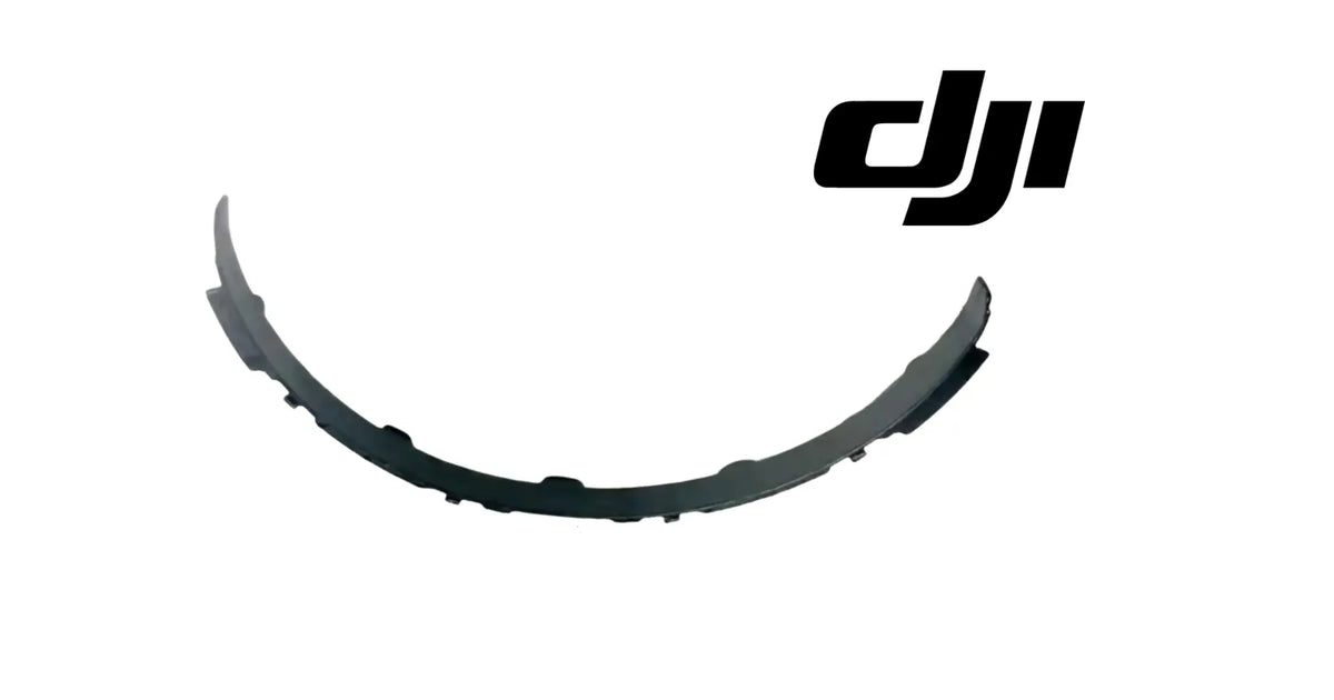 DJI gimbal cover replacement, dark gray half-ring with tabs