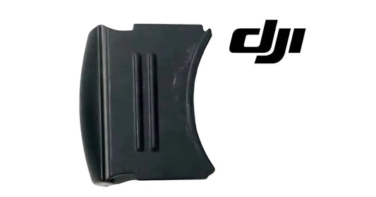 DJI Mavic gimbal cover, dark plastic side profile with two long slots