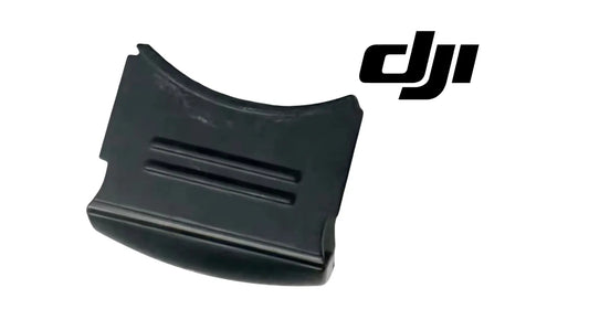 DJI Mavic gimbal cover, dark plastic curved shape with vent opening