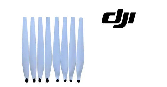 DJI carbon fiber propeller blades, light gray with black tips (multiple)