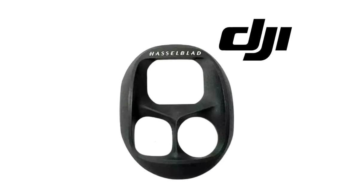 Black UV lens cover with dual circular cutouts for DJI Mavic 4 Pro camera module