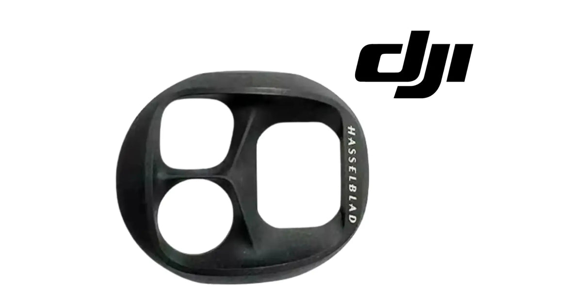 Black UV lens cover, Hasselblad-branded side, for DJI Mavic 4 Pro camera module
