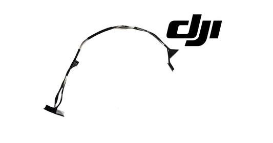 Looped DJI gimbal signal cable with several black connector ends on wire