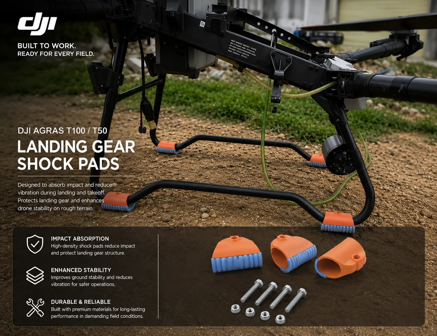 DJI Agras Universal Landing Gear Shock Pads DJI