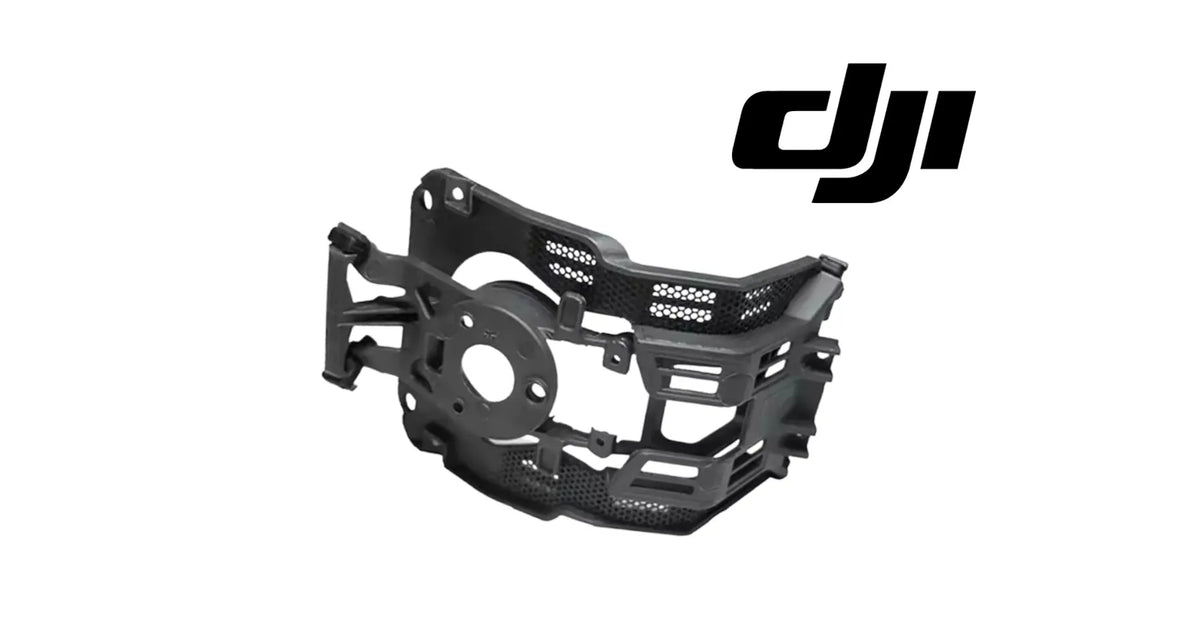 DJI black gimbal damping board frame with circular mount and cutout brackets