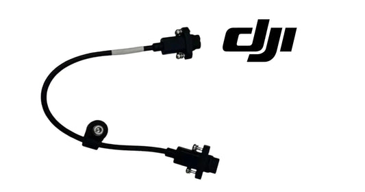 DJI Agras front radar signal cable with gray insulated section and two plug ends