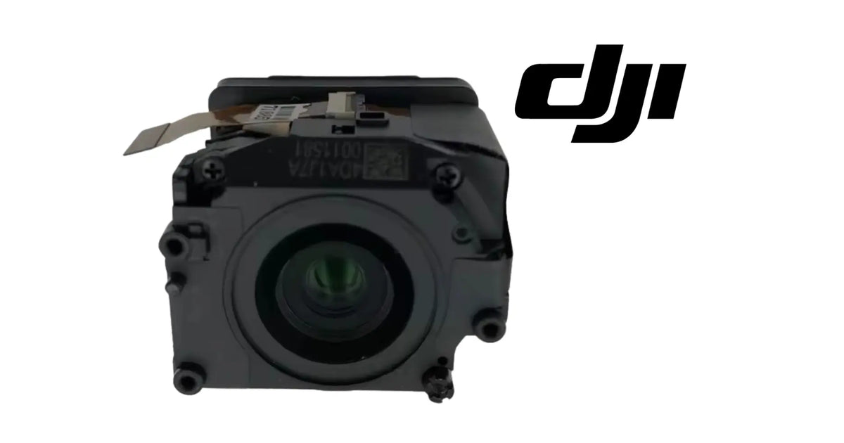 DJI Mavic 3 OEM lens assembly, front view with lens and exposed connector