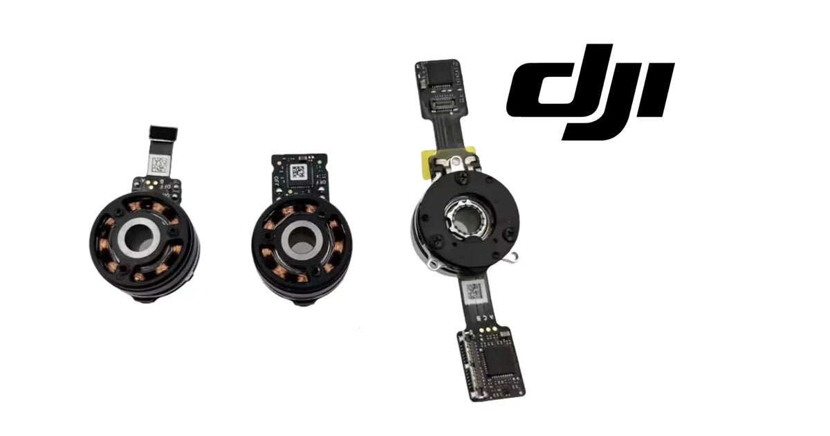 DJI Mavic 3 gimbal motor set, three interchangeable motor assemblies with ribbon boards