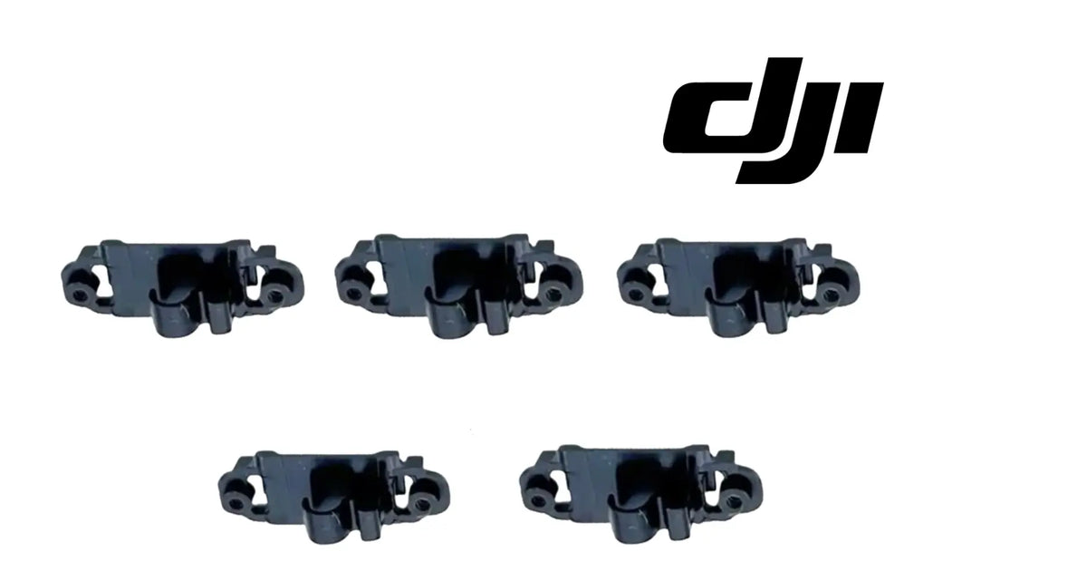 Black PTZ cable clamp covers, multiple pieces displayed from different angles