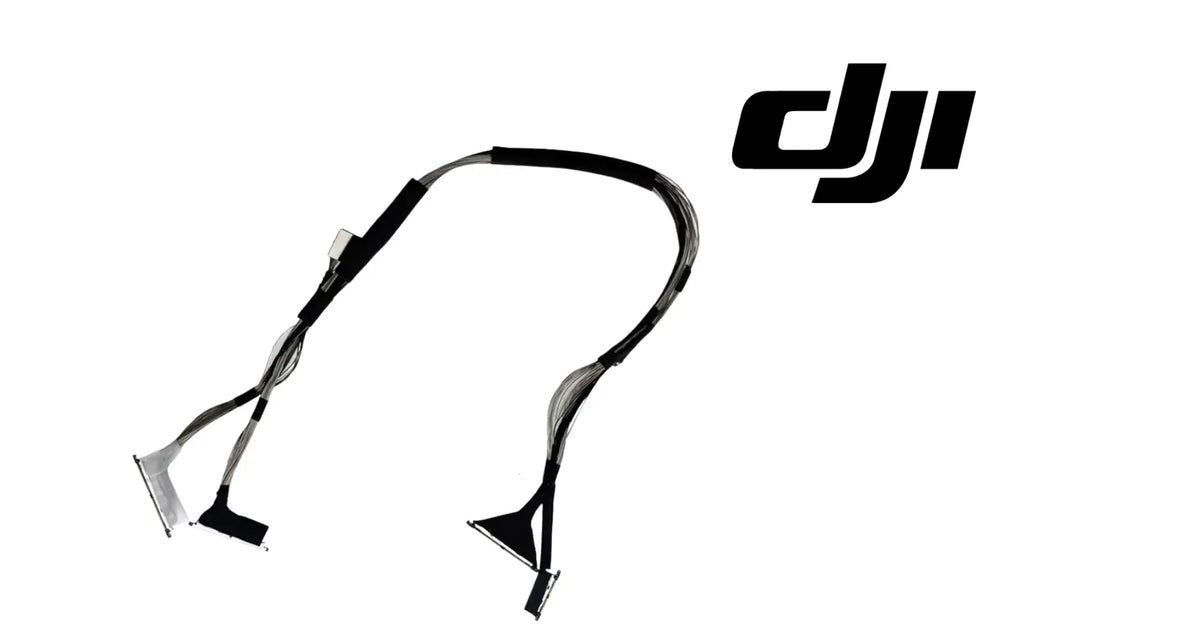 Replacement gimbal PTZ cable, black with molded connectors on both ends