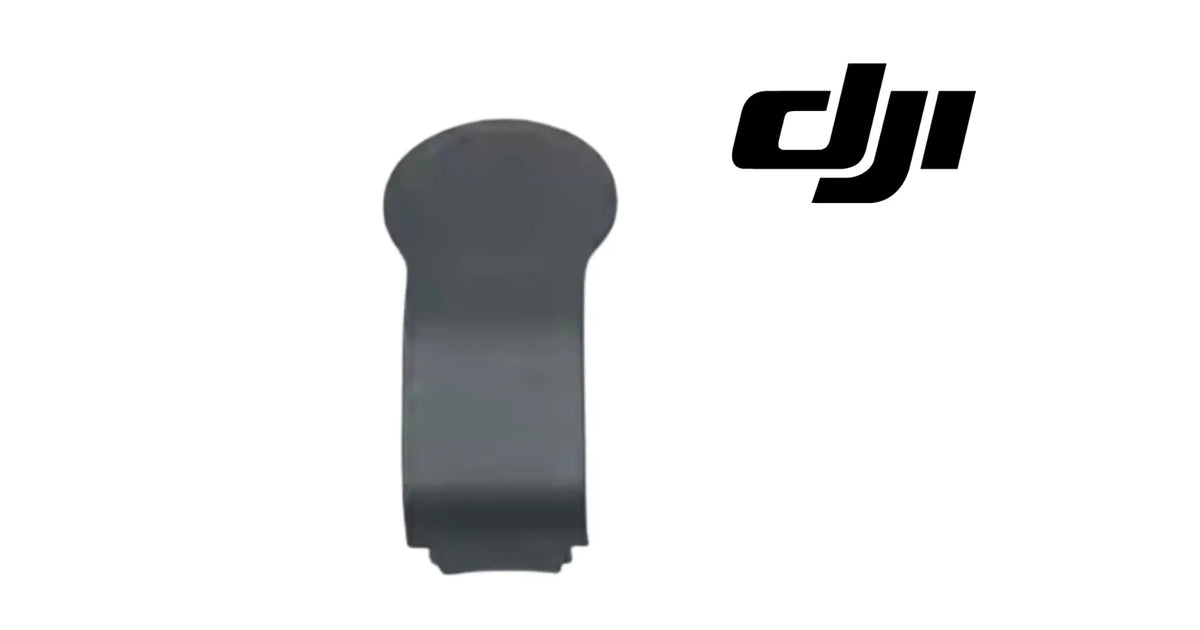 DJI Mavic Air 2 gimbal cover, dark gray rubber cap with curved top