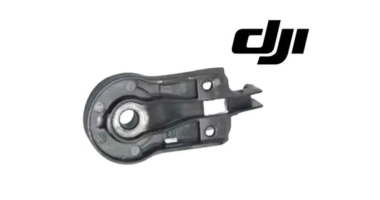 Dark gimbal cover bracket with lever tab and mounting holes for Mavic Air 2