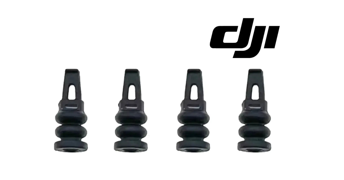 DJI Mavic Air 2 gimbal rubber dampers, set of four black replacement pieces