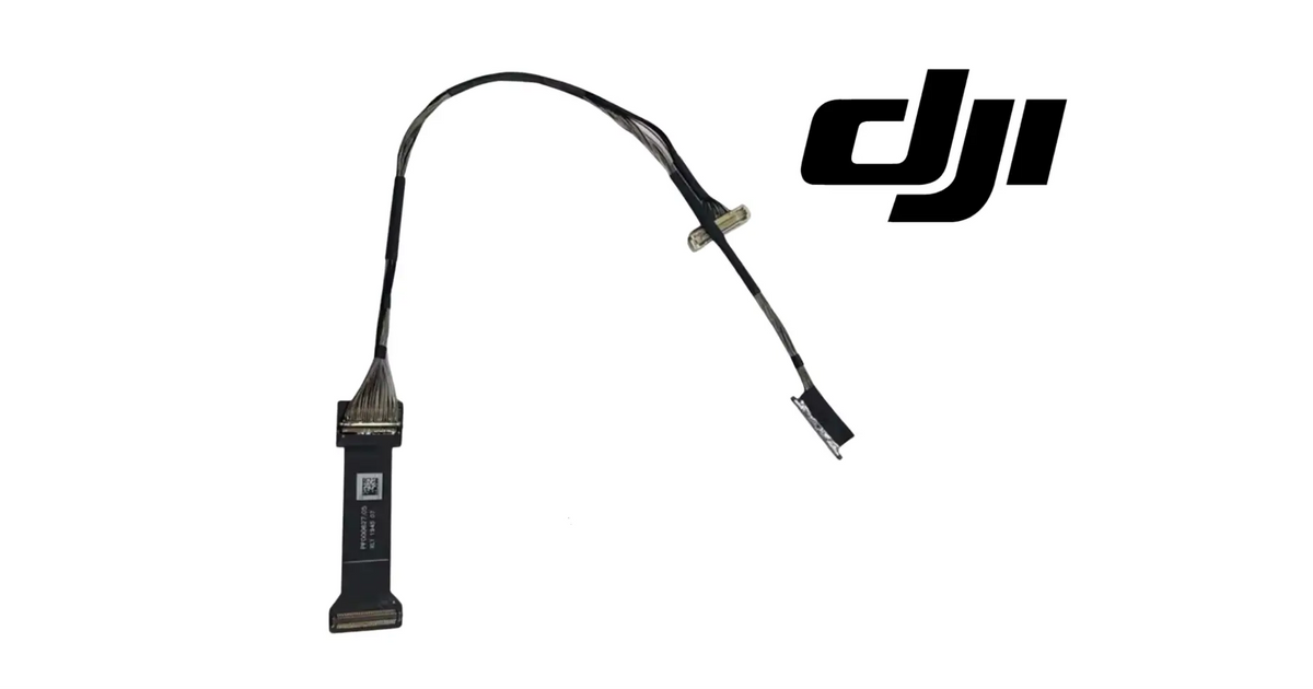 DJI gimbal signal cable with two end connectors and looped black wire
