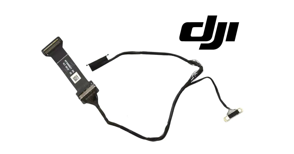 DJI gimbal signal cable with multi-wire harness and right-angle plug