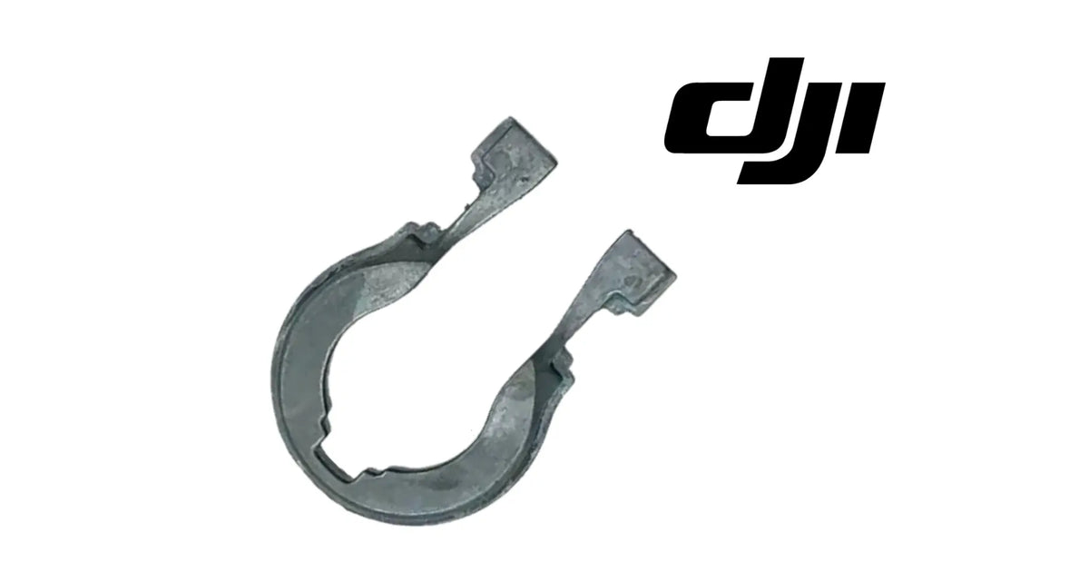 Dark gray replacement gimbal cover, two-part claw shape for DJI