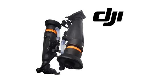 DJI Agras rear 4-nozzle modification kit with two nozzle housings and fittings