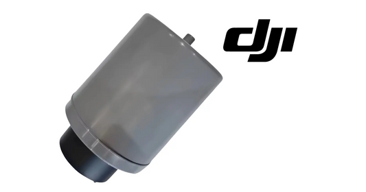 DJI Agras rear radar sensor module with angled dark gray cover and small side connector