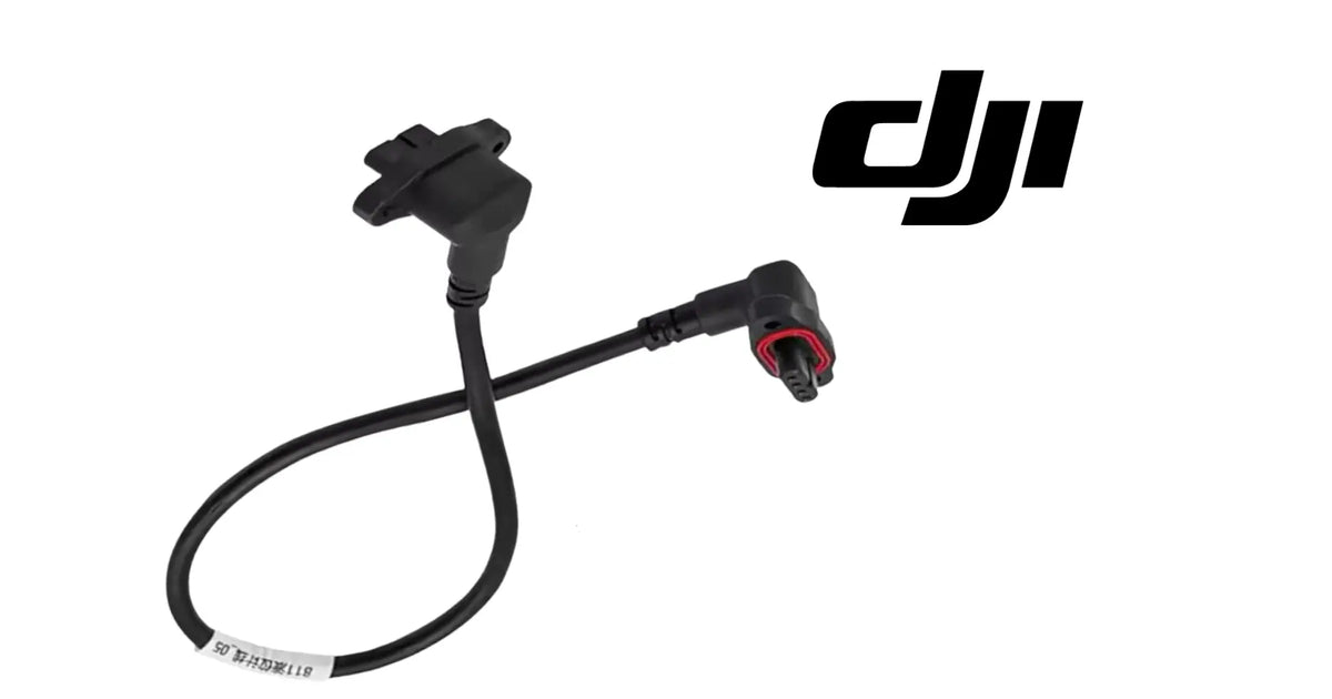 DJI Agras liquid level signal cable with branched connectors and red sensor ends