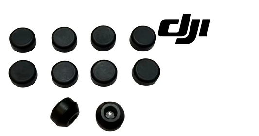 Set of black rubber pads for DJI weighing sensor module, round and angled pieces