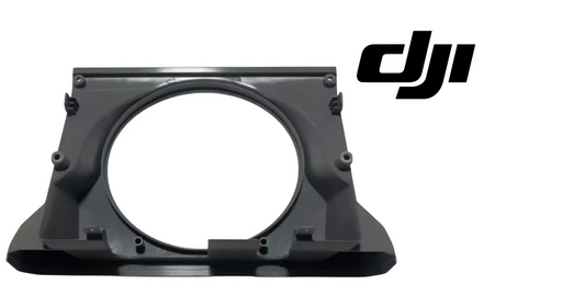 DJI Agras front shell top cover, dark gray plastic housing with circular cutout