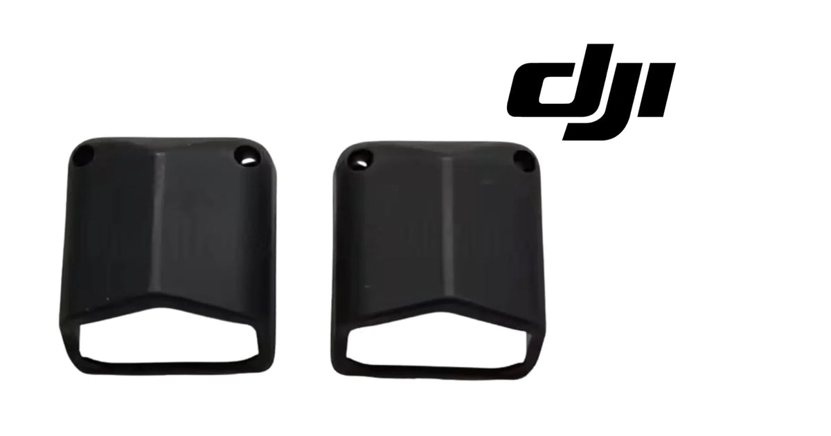 DJI Agras T70 motor protection covers, black plastic, pair of corner caps