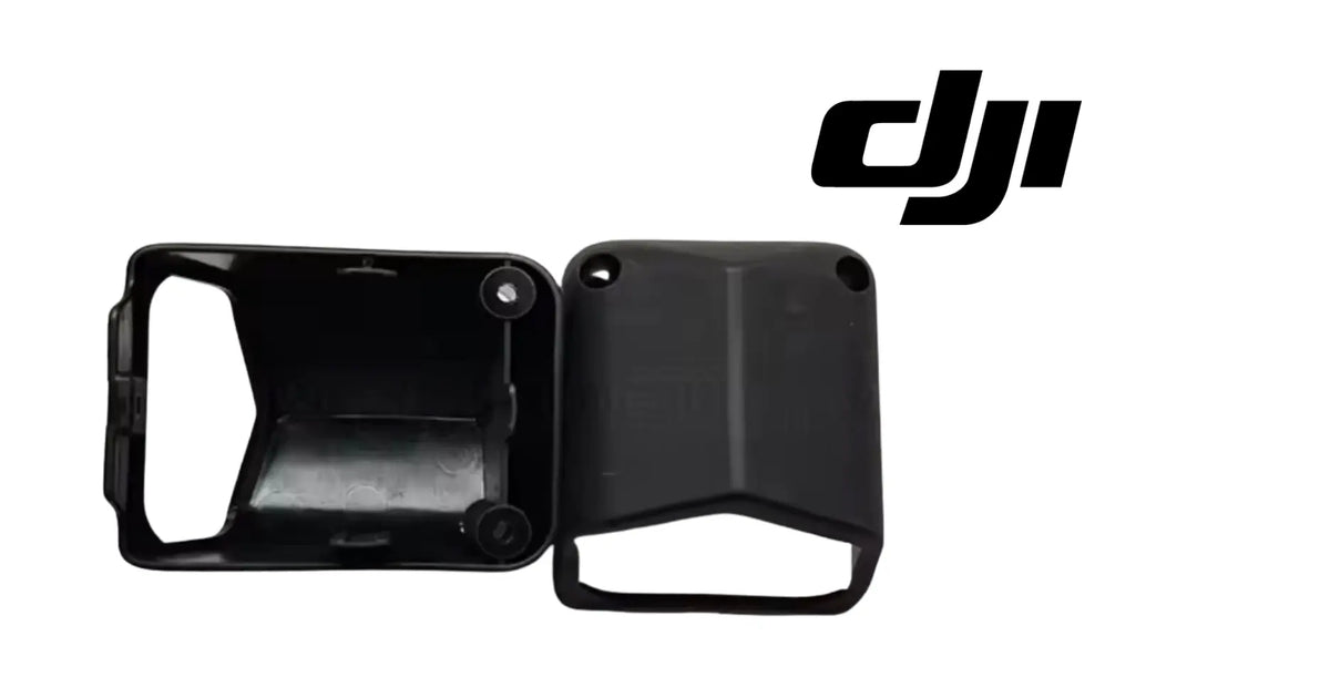 Pair of black motor protection covers with open cutouts, for DJI Agras T70