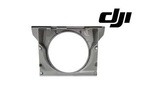 DJI gray front radar mounting frame with circular opening and side tabs