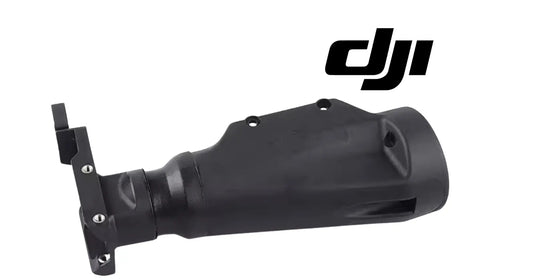 DJI spray boom housing shell with black plastic body and side mount