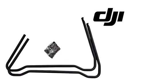 Black bent metal landing gear tubes for DJI Agras drone