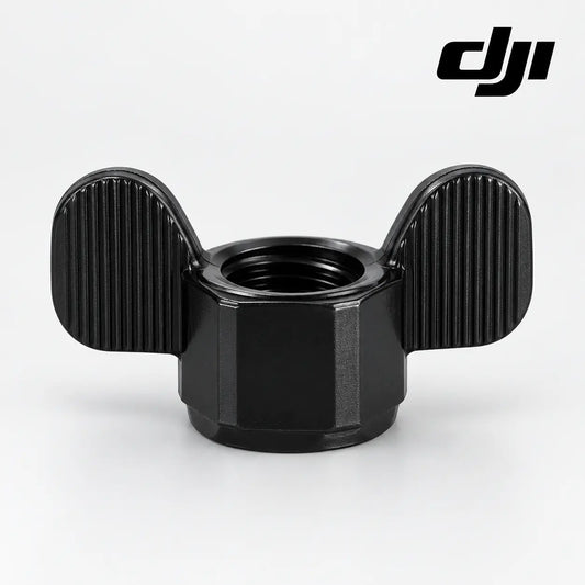 DJI Agras T70P OEM hand-twist wing nut, black with ridged finger grips