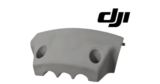 DJI motor cable protective cover, gray curved cap with two circular cutouts